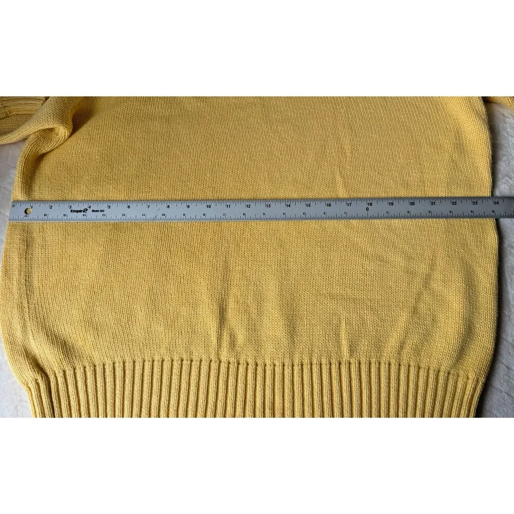 Polo Ralph Lauren Mens XL Pima Cotton Crewneck Sweater Yellow NWT Pony Logo